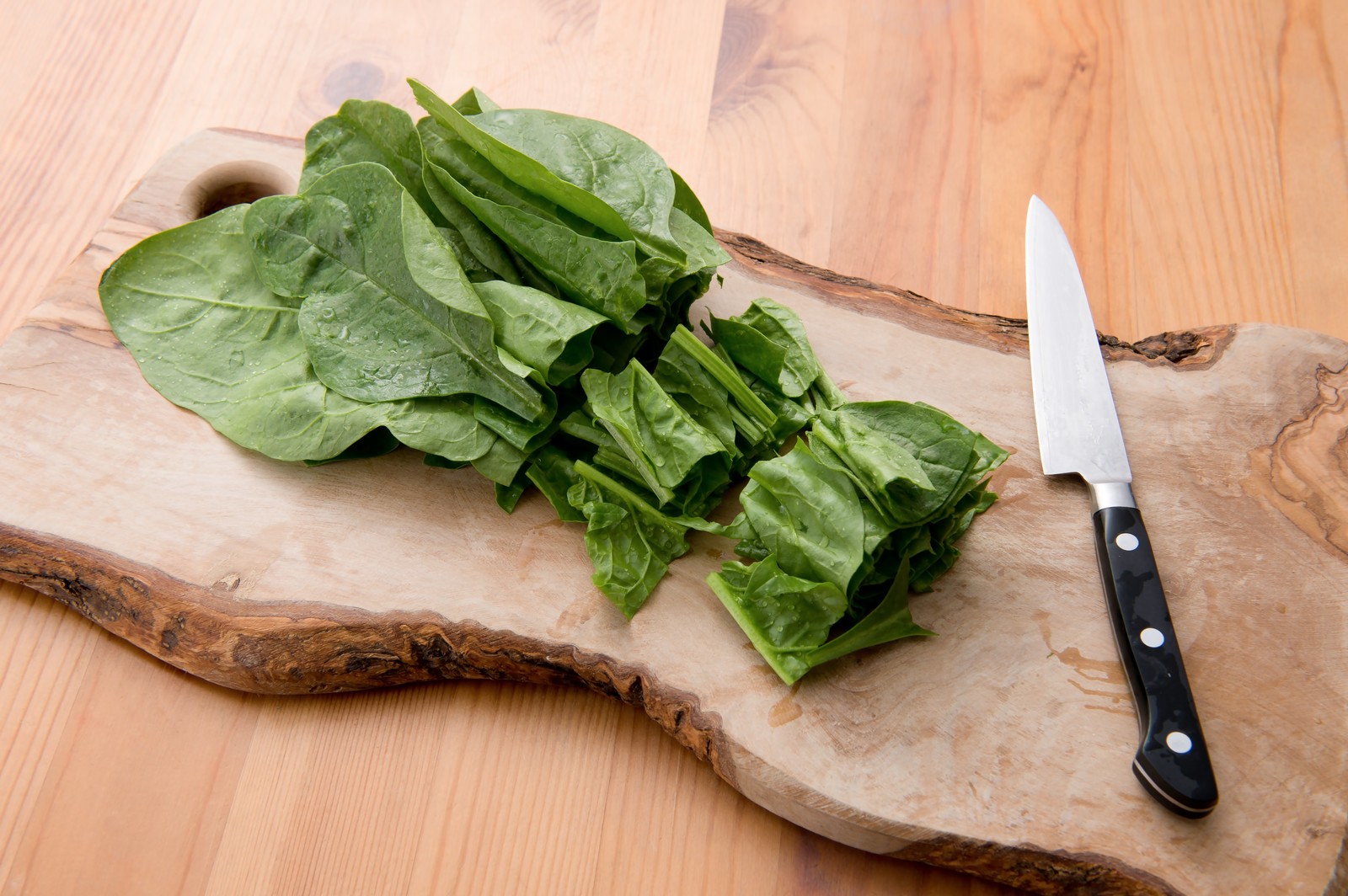 ほうれん草×固ゆで卵