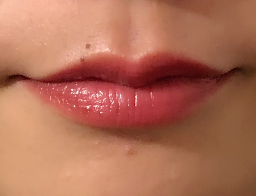 ロート製薬【リップザカラー】を塗ったところ