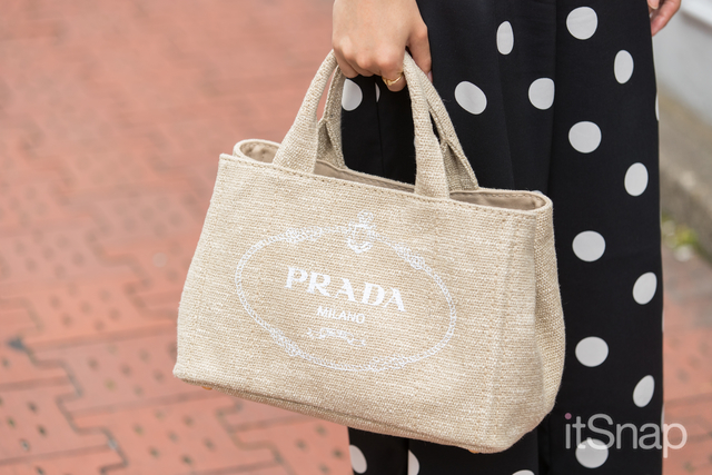 ロゴハンドバッグ／PRADA