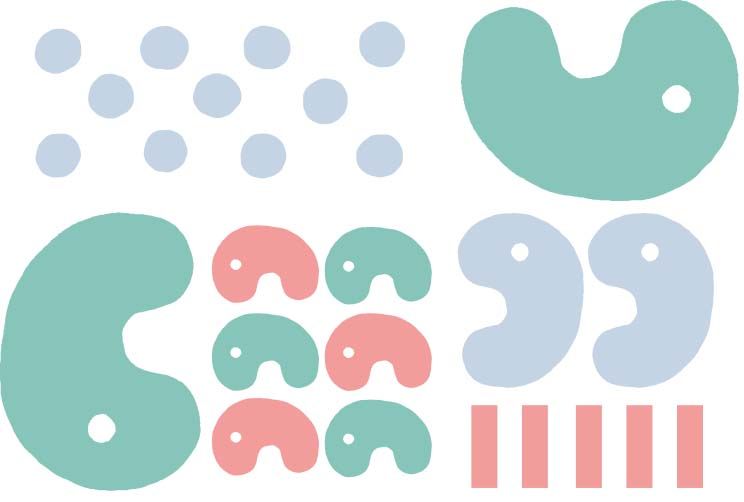 勾玉デザイン3色