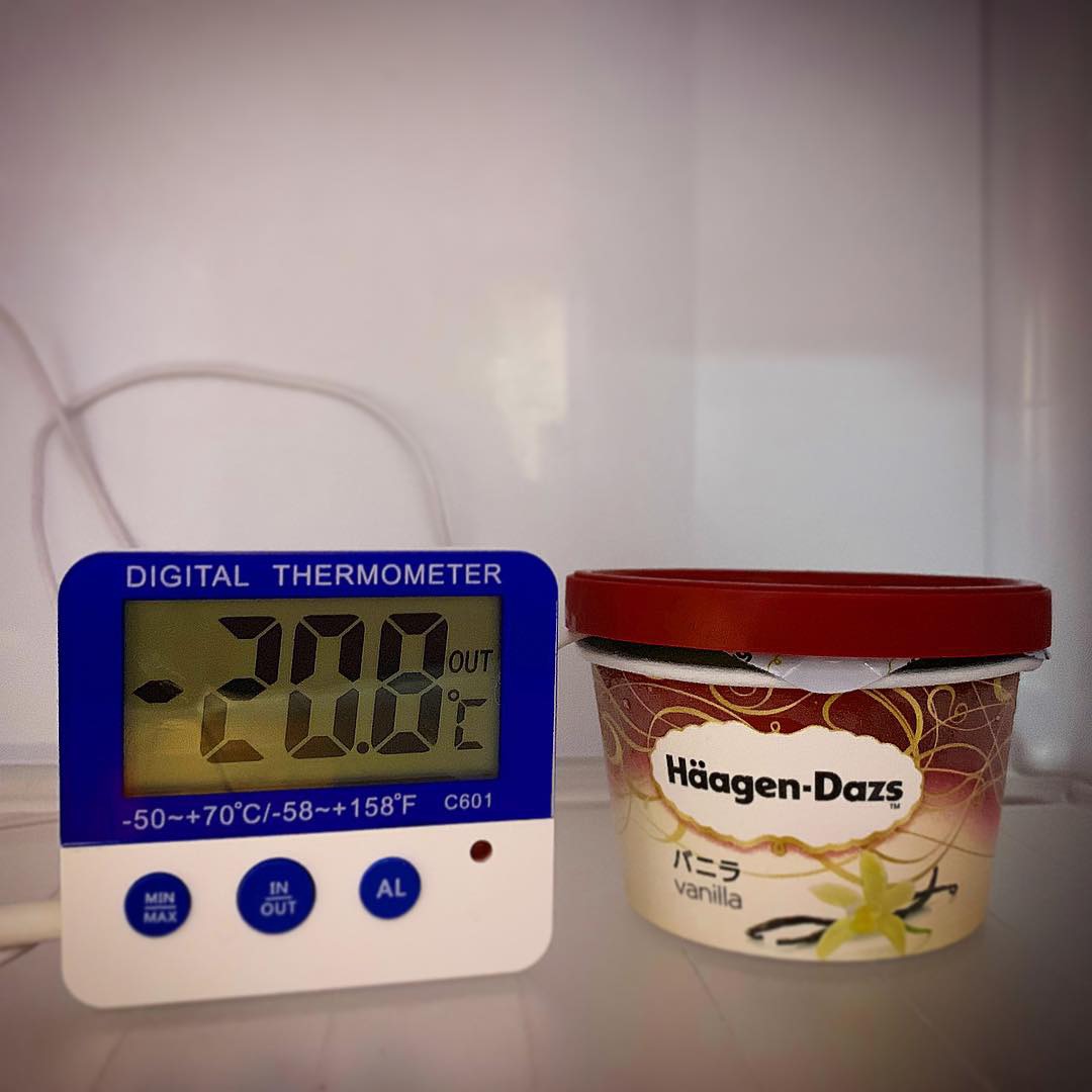 -20℃前後のカッチカチなアイス