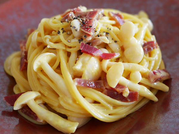 太らないカルボナーラ／(4)仕上げ