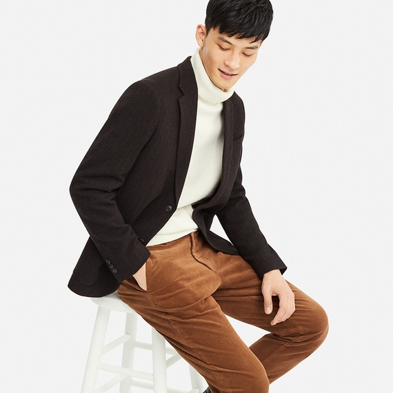 ユニクロ　ツイードジャケット