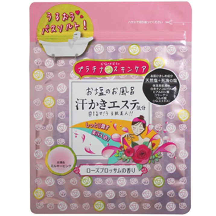 マックス【お塩のお風呂汗かきエステ気分 スキンケアローズ】500g 554円