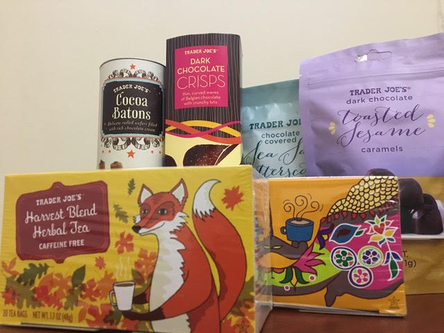 パッケージが可愛いお茶や、チョコレート類