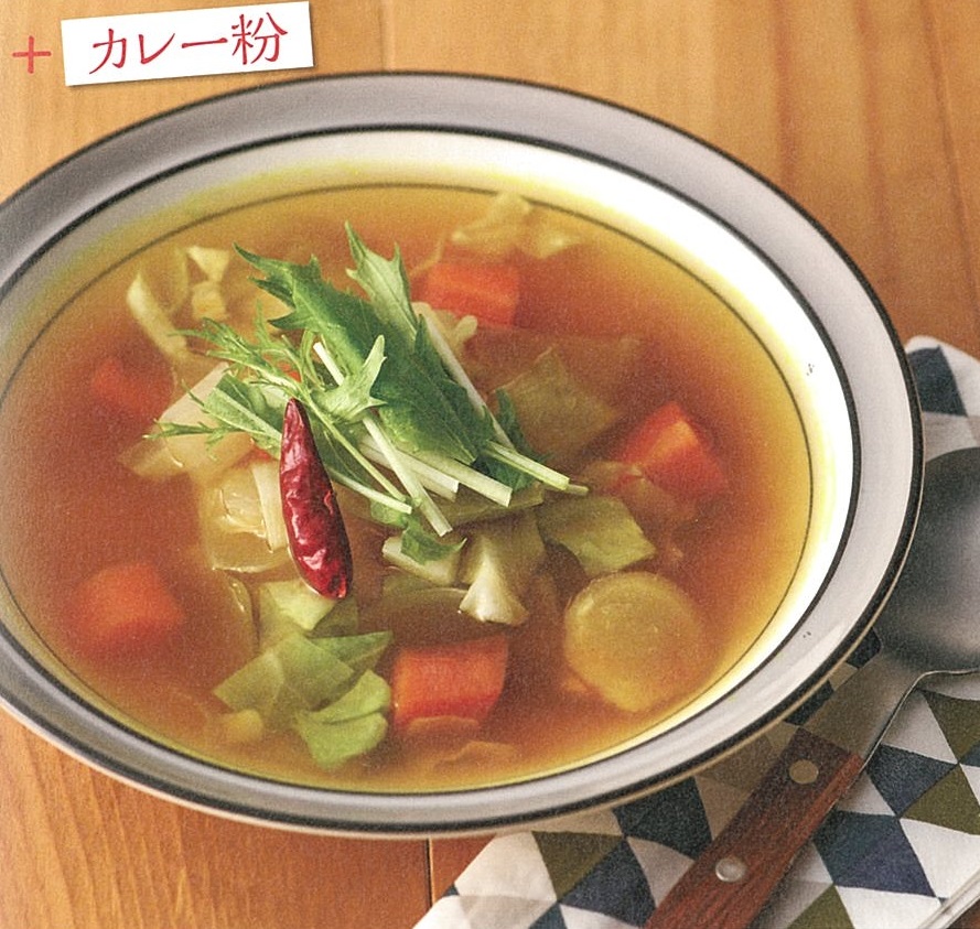 腹ペタスープのアレンジ例1