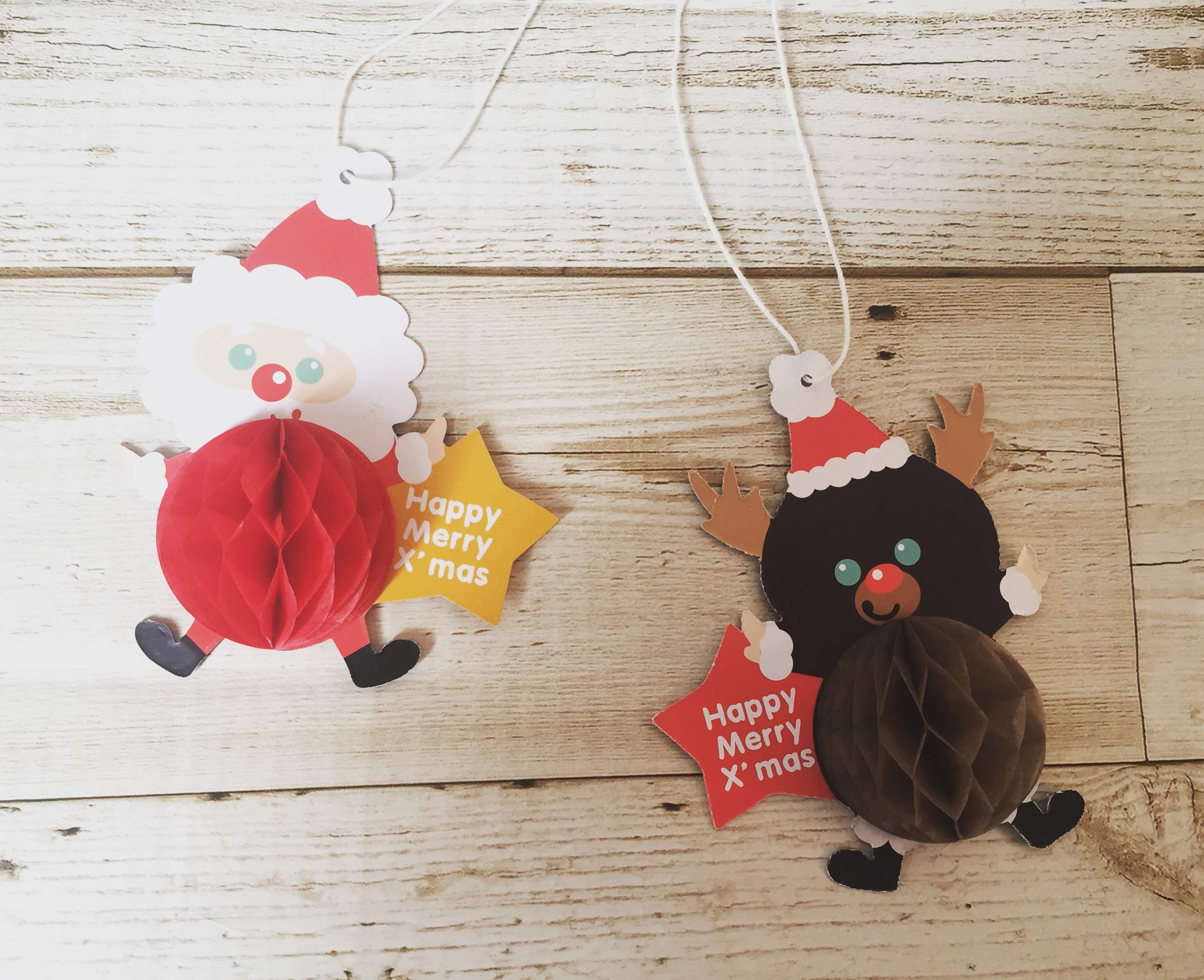 ハニカムオーナメント　各100円