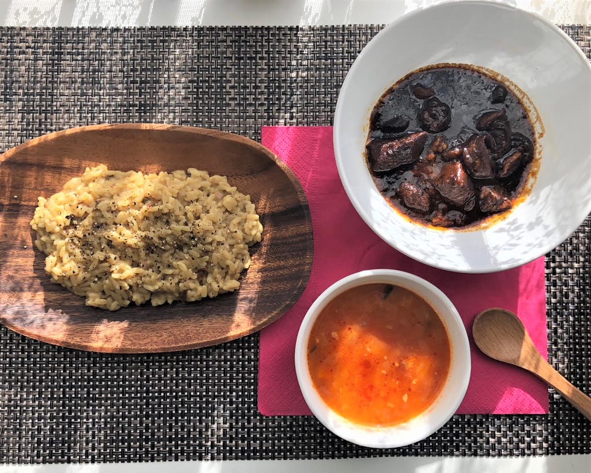 イタリアで作った ポルチーニのリゾット