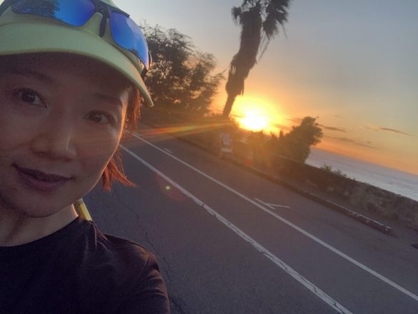 ダイヤモンドヘッドから見えた日の出②