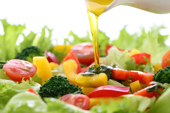 料理にオリーブオイル