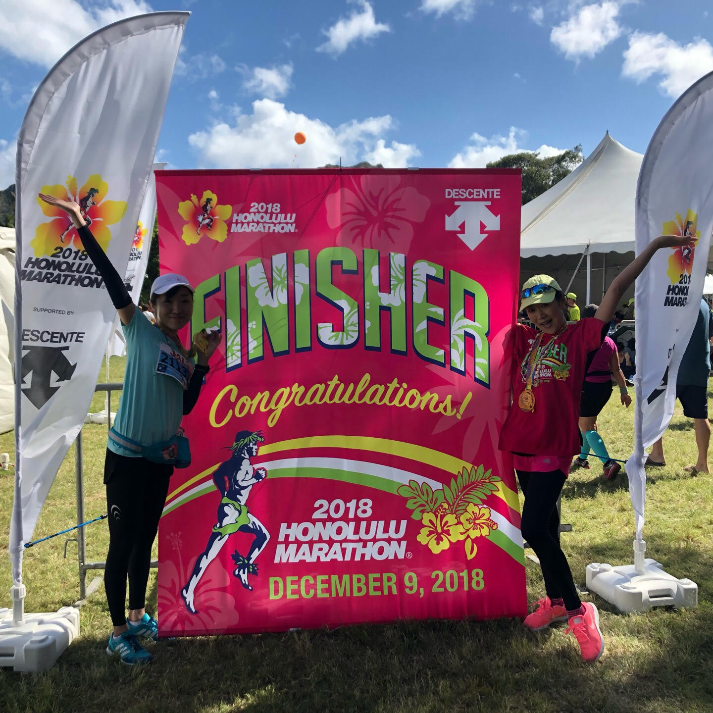 フィニッシュ後撮影①