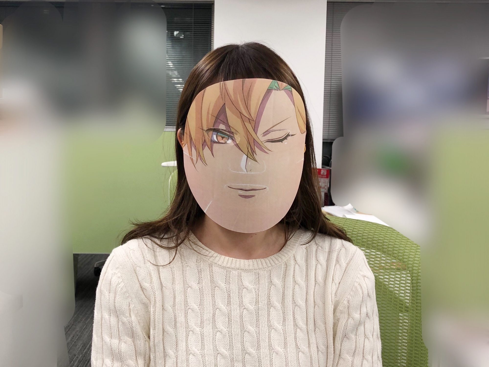 ヒプマイフェイスパックをお面にしてみた