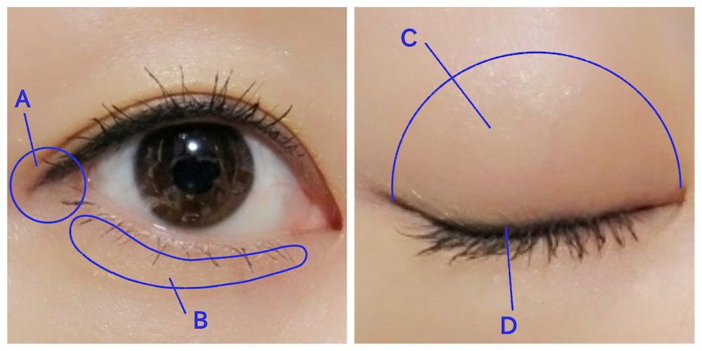 綾瀬はるかアイメイク図