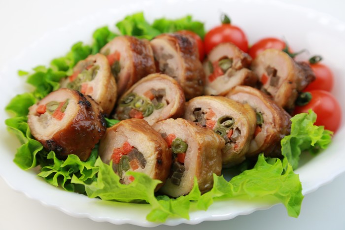 野菜チキンロール