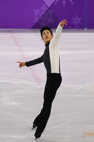 平昌オリンピックでのネイサン・チェン選手2