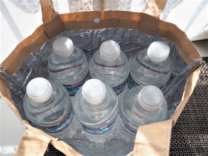 「保冷クラフトバッグ」持ち手もしっかりしてる