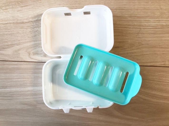 セリア【洗濯石けんケース】108円