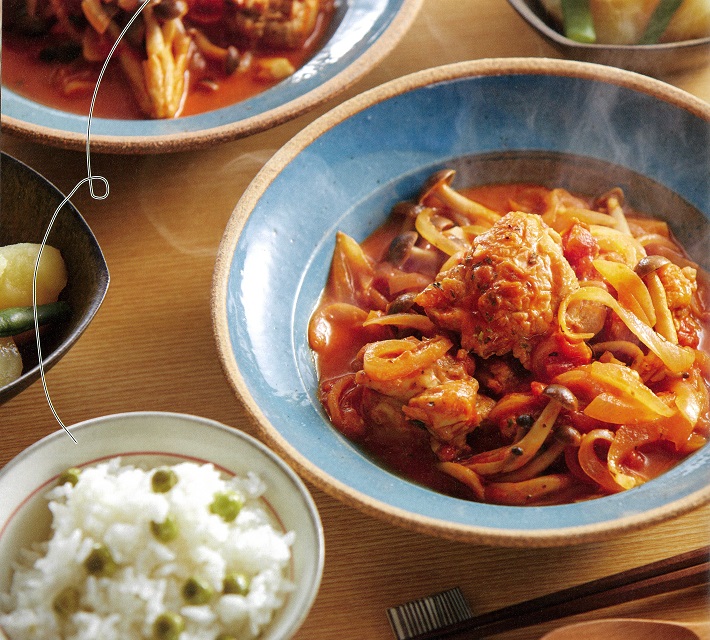 鶏肉のトマト煮込み