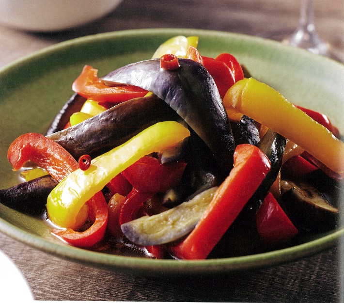 ナスとパプリカの炒め煮　シロさんの簡単レシピ