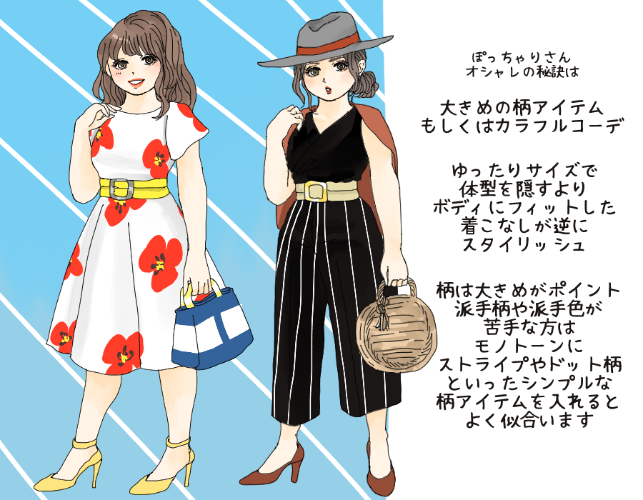 ぽっちゃりさんコーデ　オシャレの秘決は…
