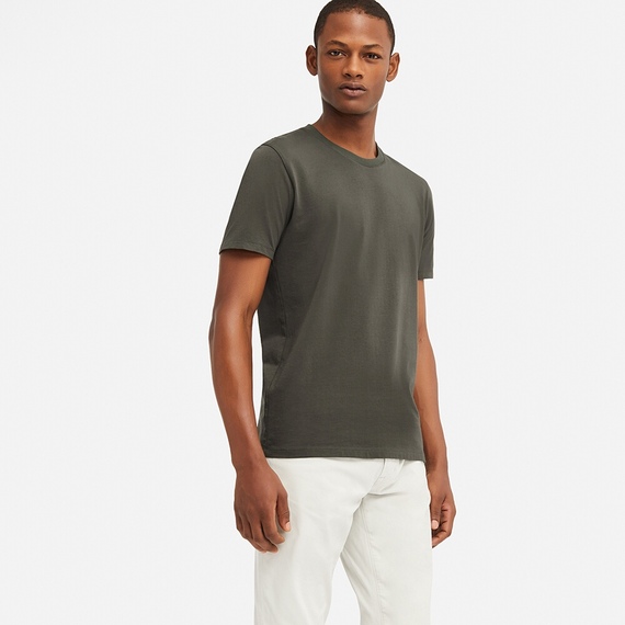 ユニクロ　スーピマコットンクルーT