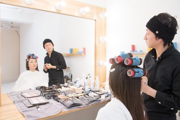 えがお美容室カーラー