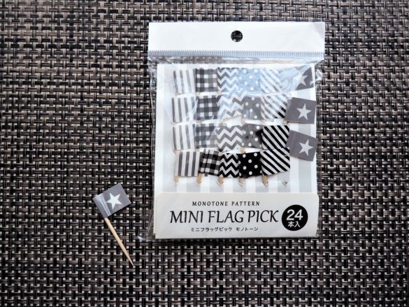 「ミニフラッグピック モノトーン」