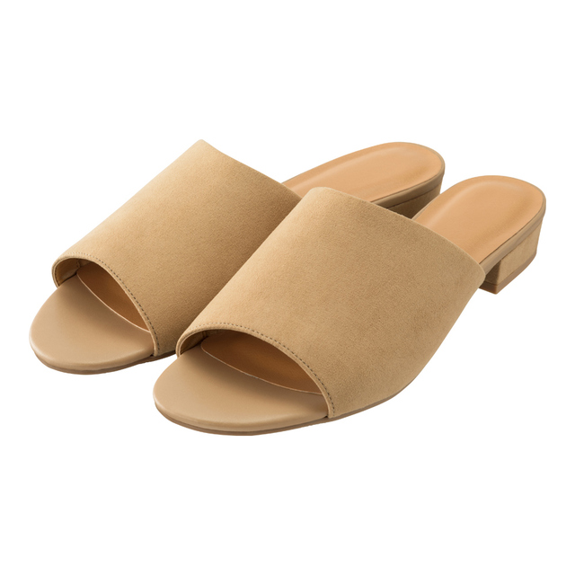 「オープントゥフラットミュール」¥1,990