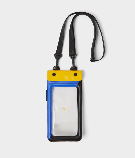 防水加工入り携帯電話キャリーケース 2,490円（画像：ZARA公式オンラインストアより）