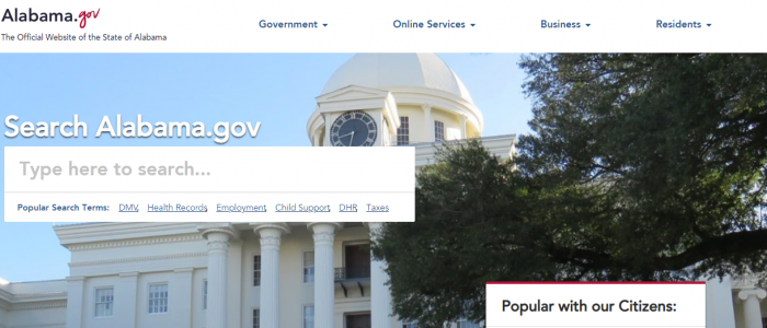 （画像：アラバマ州政府公式サイトより）