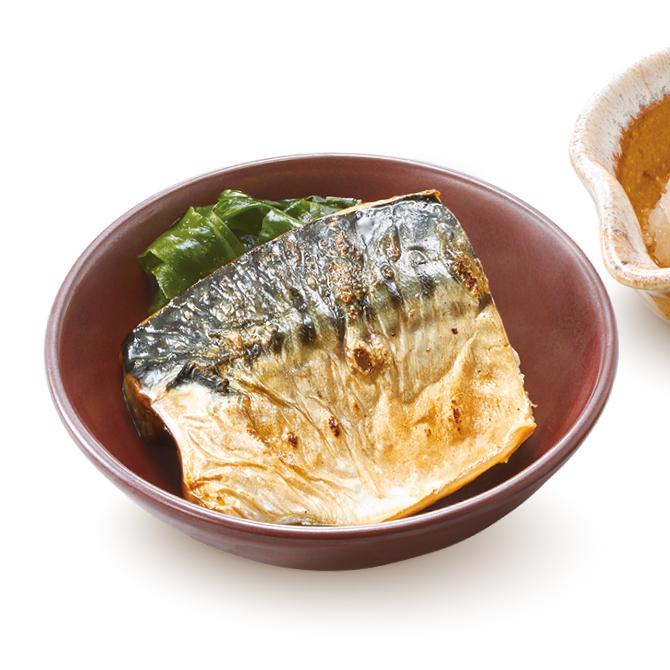 「ミニさばの炭火焼き（275kcal）」