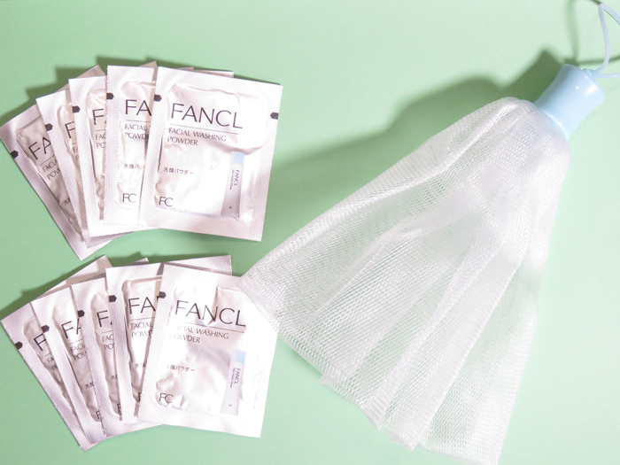 ファンケル「無添加エンリッチ ハリつや肌」洗顔パウダー＆泡立てネット