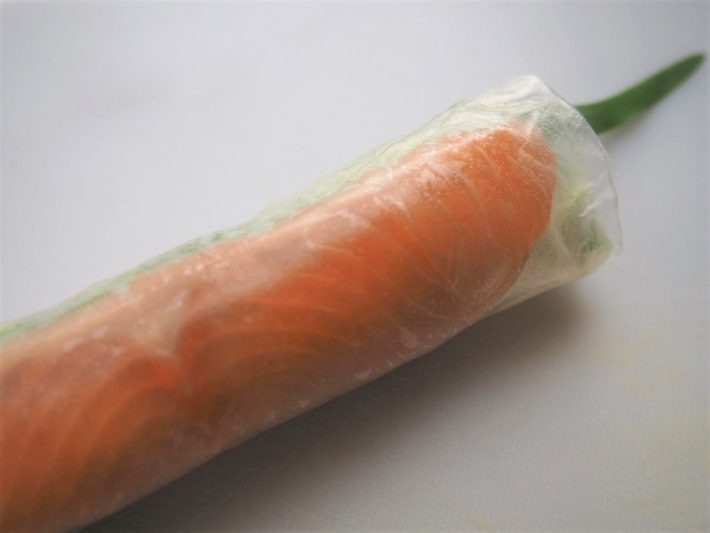 完成した生春巻き