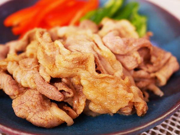 豚小間　焼肉のたれ　ごま油　酢　漬け込みタレ