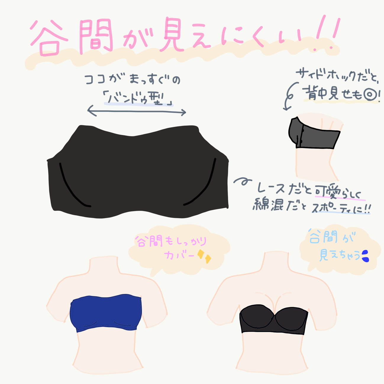 PEACH JOHN「谷間見せないストラップレス」¥2,480