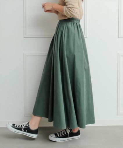 clear「ピーチフレアロングスカート」