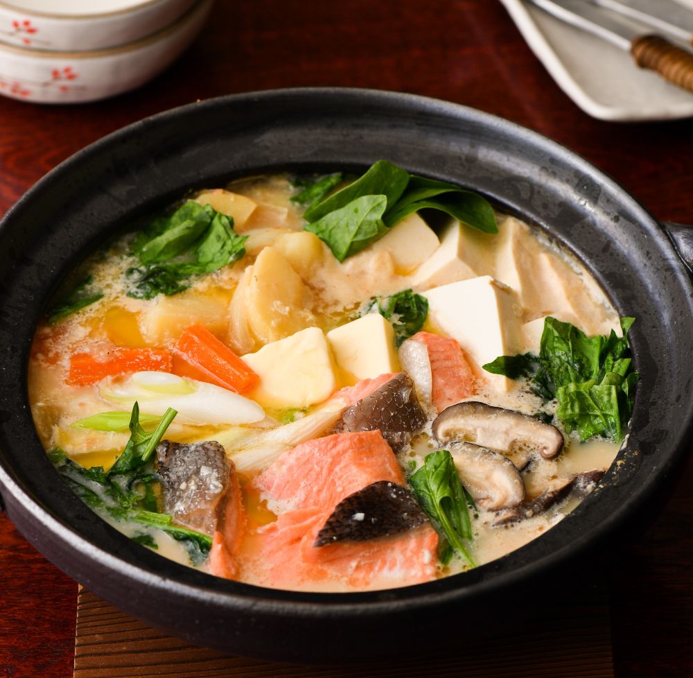 ミルク鍋。家庭では冷蔵庫の 残り物でもOKだそうです