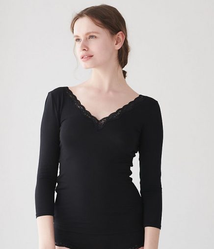 ピーチジョン「PJ UNDER It’sモイスティ9分袖」￥2680