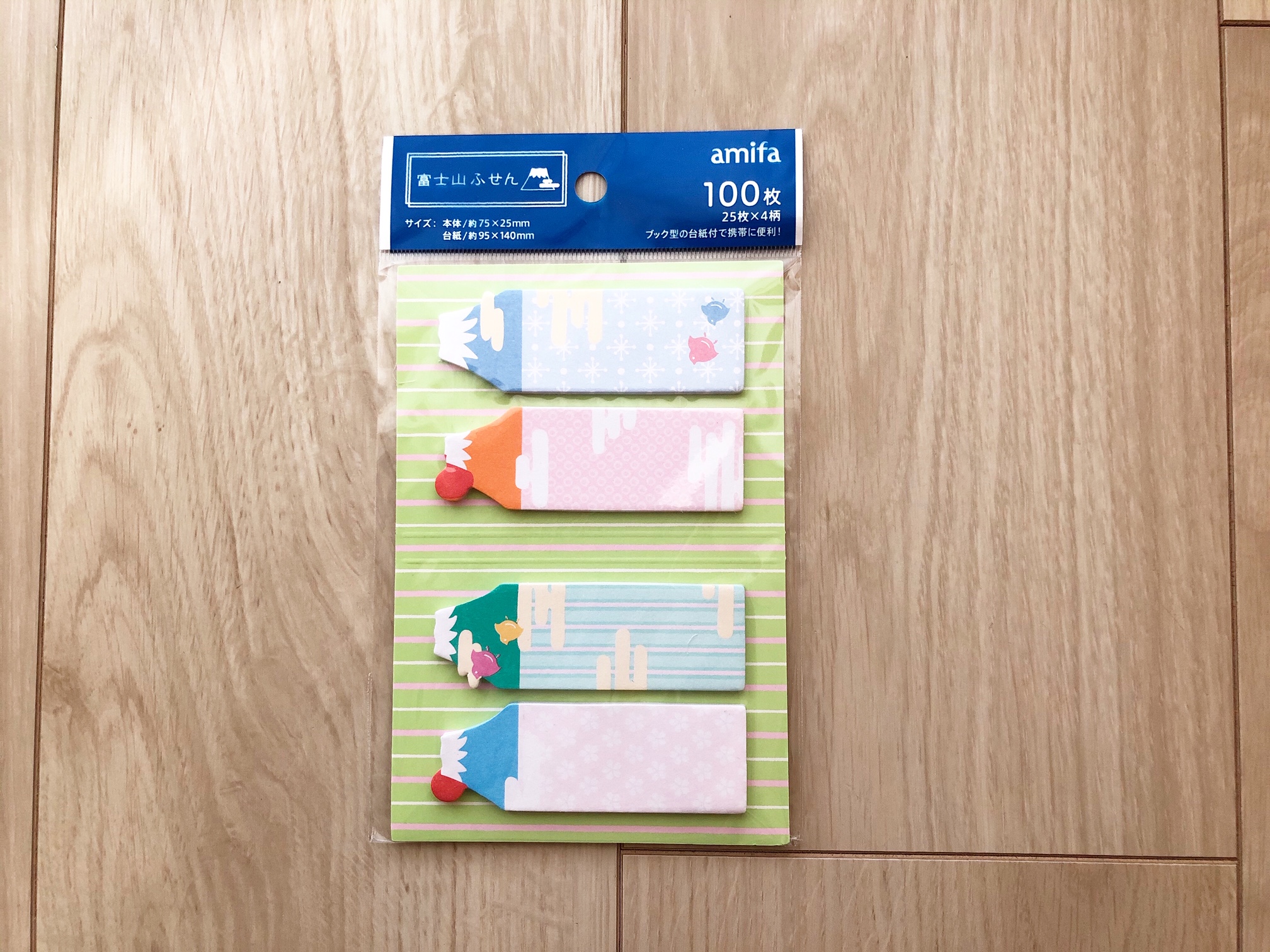 会社で使えるセリアグッズが可愛くて優秀　「富士山ふせん」100円