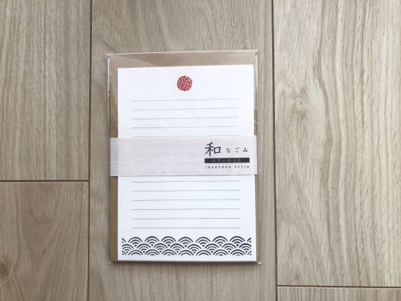 会社で使えるセリアグッズが可愛くて優秀　「なごみ レターセット」100円