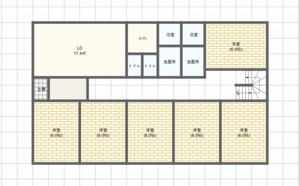 シェアハウス間取り