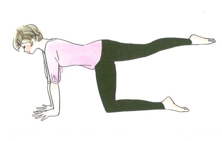 おしりに力をつける体操(2)　最初の姿勢