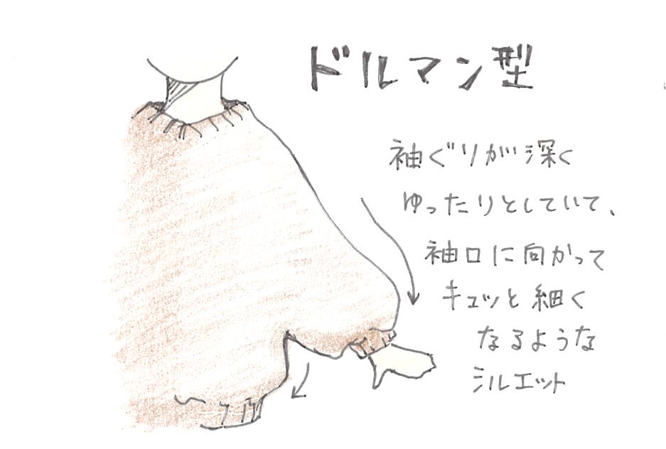 ニットでも太って見えにくい！着痩せのルール　ドルマンスリーブ