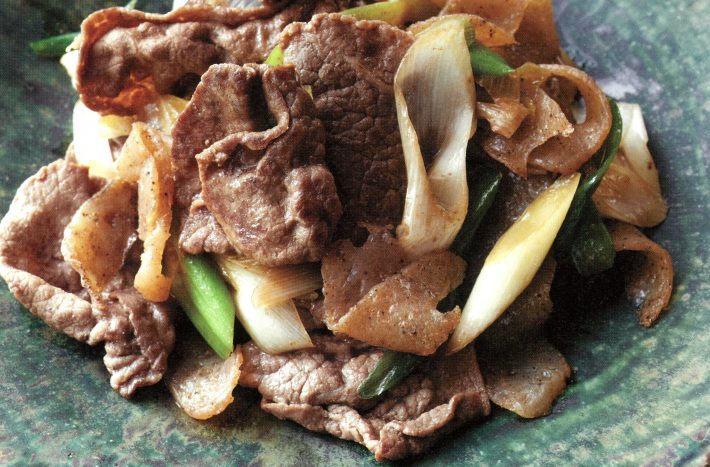 牛肉とこんにゃくの炒め煮