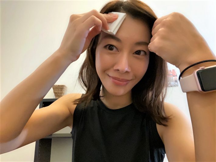 生え際の皮脂をおさえる