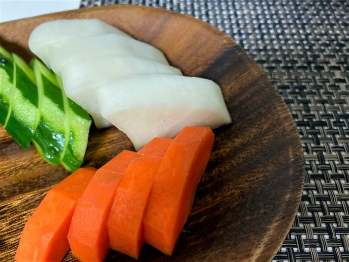 漬けてから20時間で完成したぬか漬け