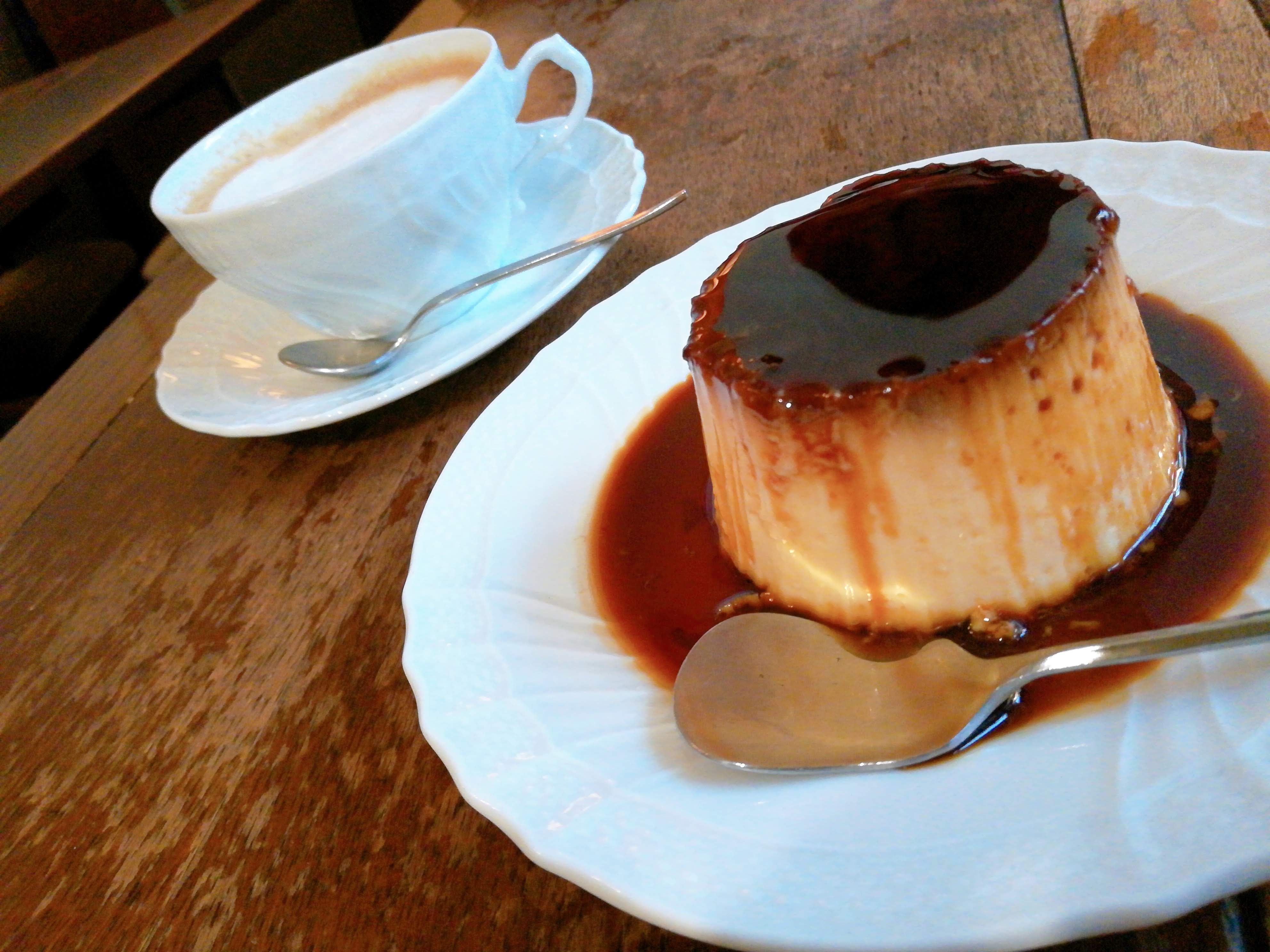 三田「グーテ・ド・ママン」の「キャラメルプディング」420円