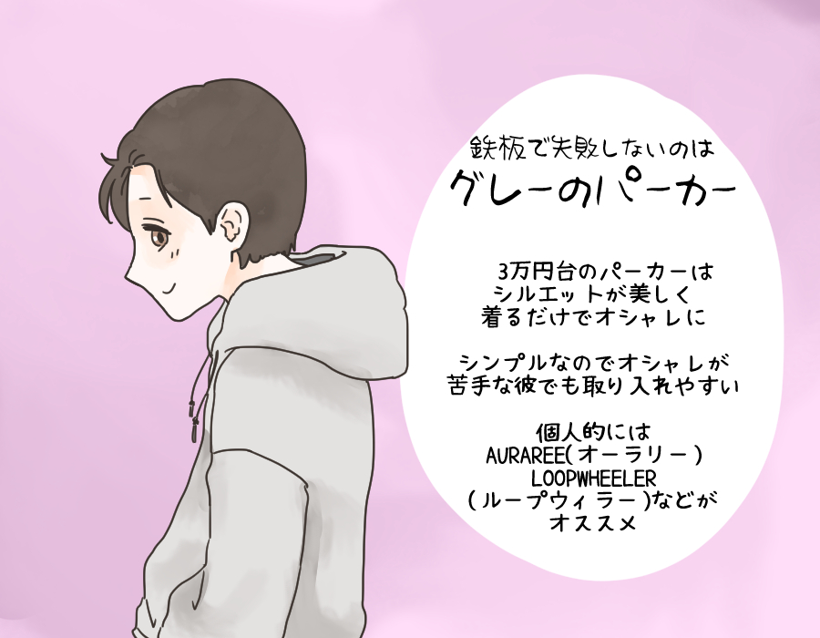 シンプルで使いやすい一着をプレゼント