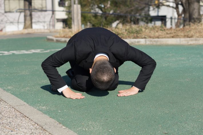 こっぴどく叱られ改心した父親