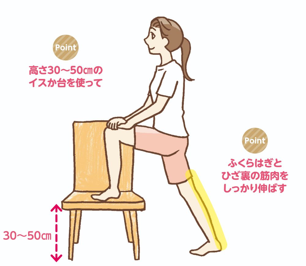 こむら返りストレッチ2